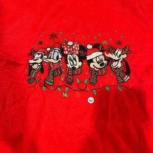 Disney Red Holiday Sweatshirt